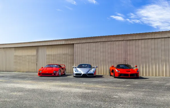 Картинка Ferrari, F40, Enzo, LaFerrari