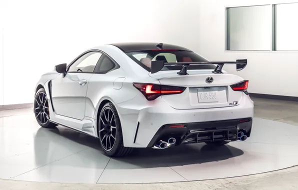 Lexus, вид сзади, Track Edition, RC F, 2019