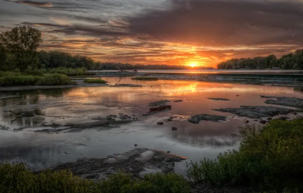 Небо, пейзаж, природа