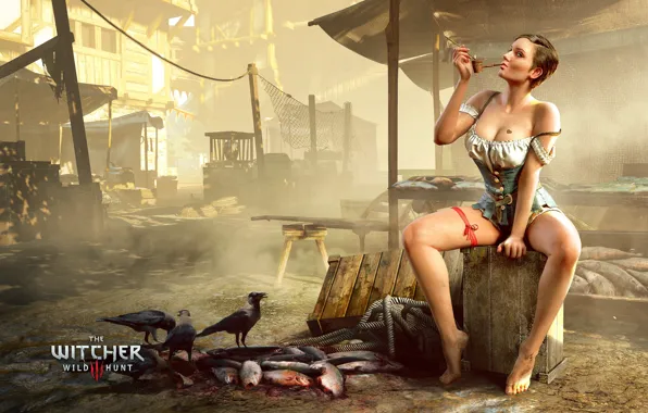 Девушка, Ведьмак, The Witcher, CD Projekt RED, The Witcher 3: Wild Hunt, Ведьмак 3: Дикая …
