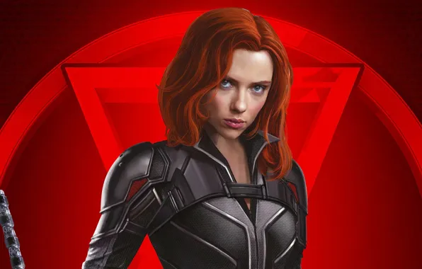 Взгляд, поза, макияж, Scarlett Johansson, Скарлетт Йоханссон, постер, hair, Black Widow