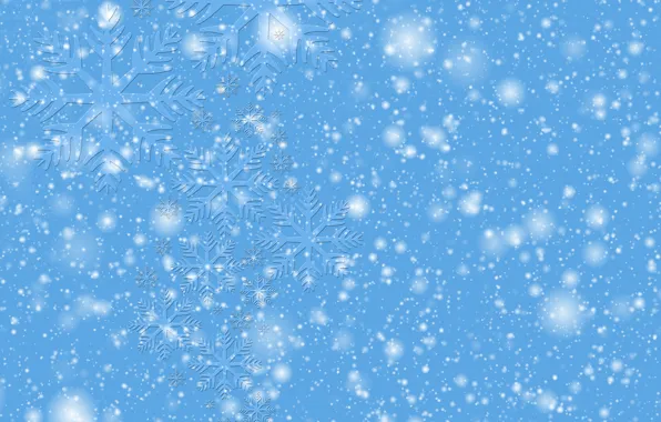 Картинка снег, снежинки, Новый год, скоро