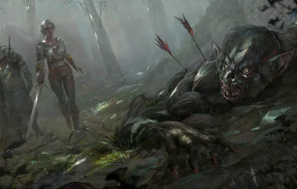 Картинка Ведьмак, Геральт, CD Projekt RED, The Witcher 3: Wild Hunt, Geralt, Ведьмак 3: Дикая Охота, …