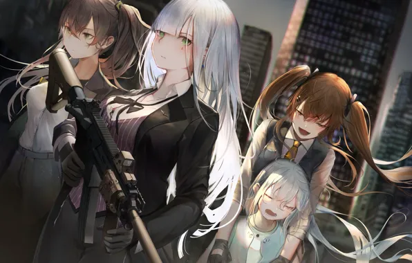 Оружие, Girls Frontline, Девушки фронта, Группа девушек