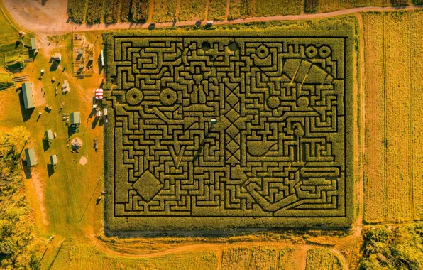 USA, США, Пенсильвания, Pennsylvania, Saylorsburg, Лабиринт Поконос, Сейлорсбург, Poconos Maze