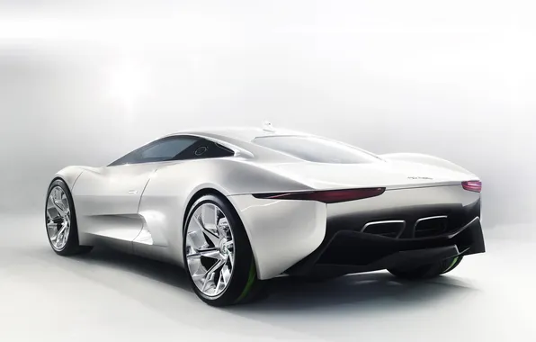 Concept, Jaguar, концепт, задок, C-X75