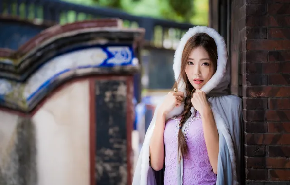 Взгляд, девушка, азиатка