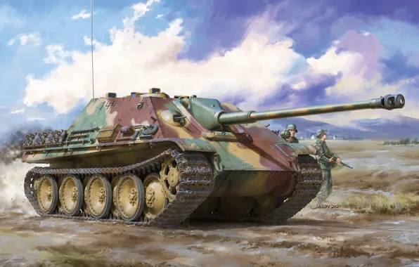 Германия, САУ, Истребитель танков, Panzerwaffe, Вермахт, Бронетехника