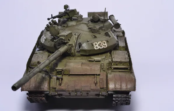 Игрушка, танк, моделька, T55