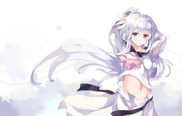 Девушка, Снежинки, Kantai Collection, Флотская коллекция