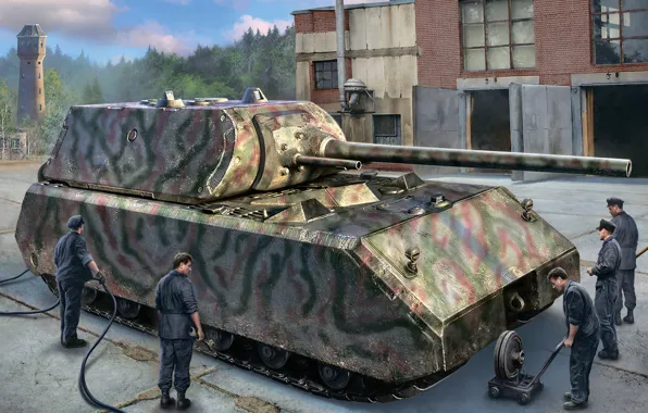 Германия, Прототип, Сверхтяжёлый танк, Maus