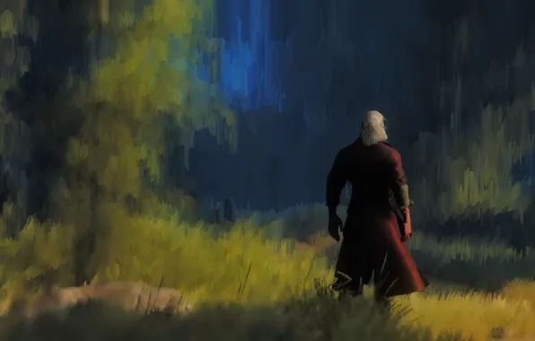 Ведьмак, Геральт, hunter, The Witcher 3, Wild Hunt