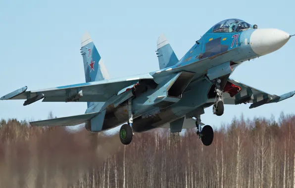 Шасси, ввс, Су-27УБ, Flanker-С, двухместный учебно-боевой истребитель