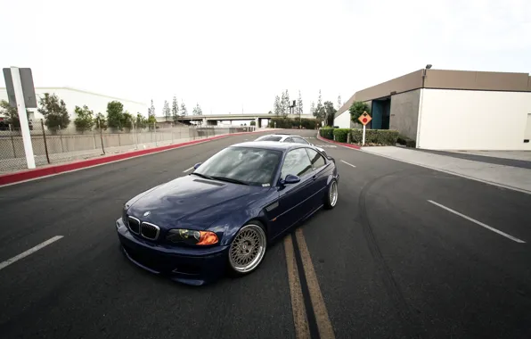 BMW, Blue, BMW M3, Road, BMW E46