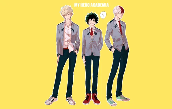 Картинка фон, аниме, арт, парень, Boku no Hero Academia, Моя геройская академия