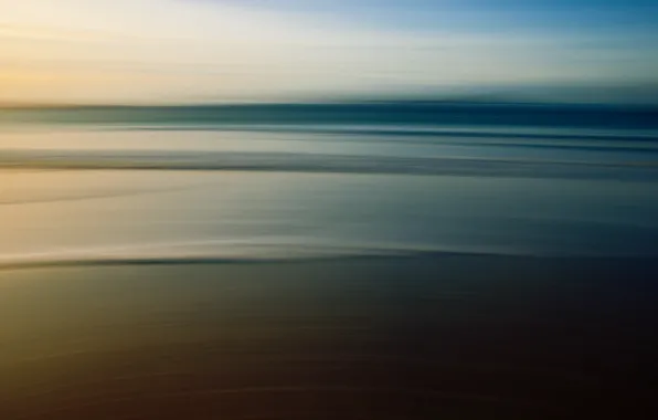 Картинка песок, море, полосы, фон