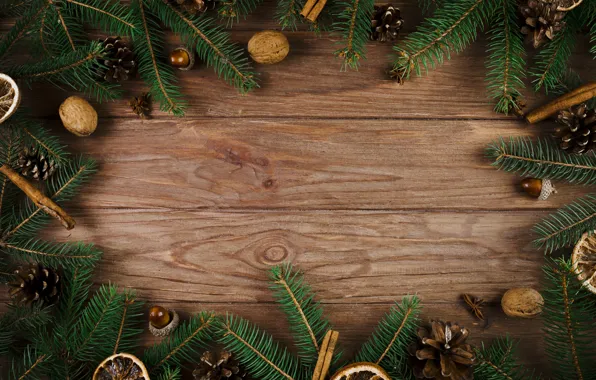 Картинка елка, Новый Год, Рождество, Christmas, шишки, wood, New Year, decoration