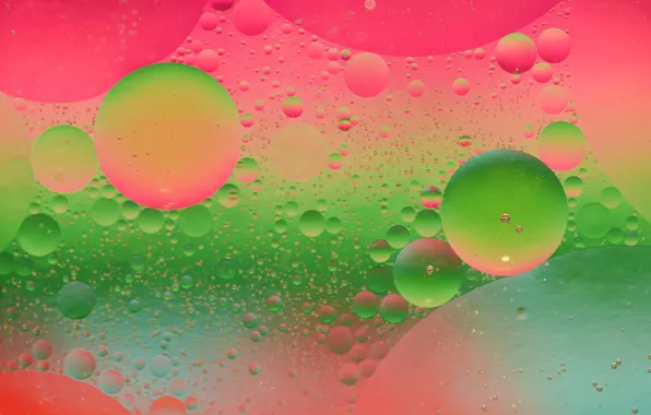 Вода, пузырьки, абстракция, краски, масло, воздух