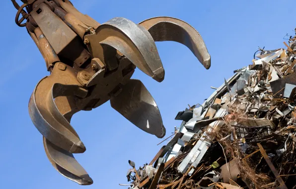 Recycling, Scrap metal, scrap metal, metal claw