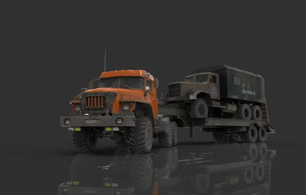 Краз, урал, spintires