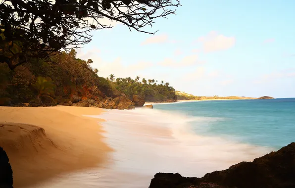 Картинка море, волны, берег, Пуэрто-Рико, Manatí