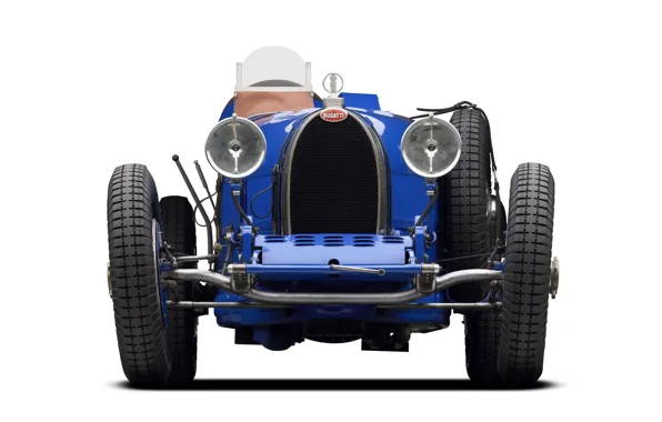 Синий, ретро, 1927, спортивный автомобиль, Bugatti Type 35C