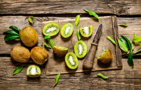 Еда, киви, нож, фрукты, fruit, kiwi, разделочная доска