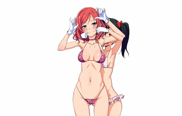 Girl, sexy, cleavage, boobs, anime, beautiful, pretty, redhead