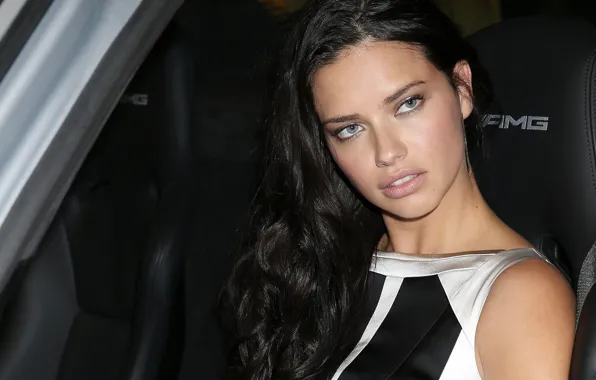 Взгляд, девушка, поза, макияж, брюнетка, Адриана Лима, Adriana Lima, фотосессия