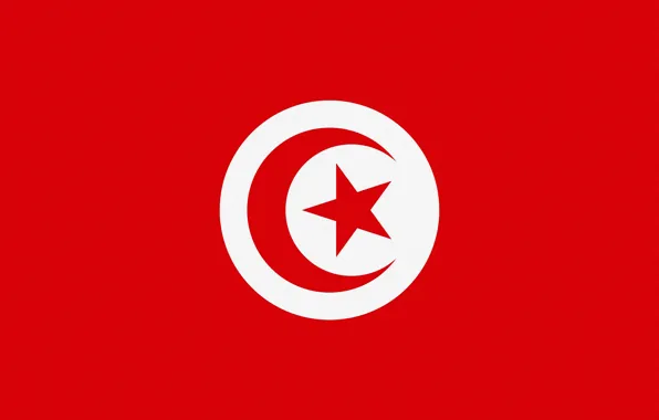 Картинка Флаг, Photoshop, Тунис, Tunisia