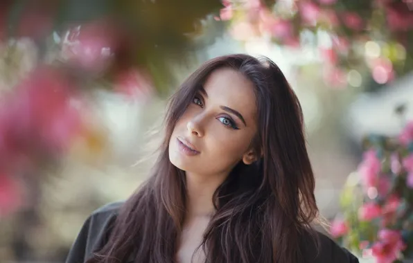 Взгляд, девушка, портрет