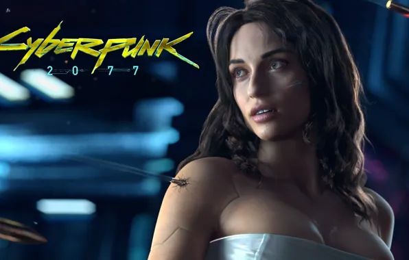 Девушка, Киборг, CD Projekt RED, Cyberpunk 2077