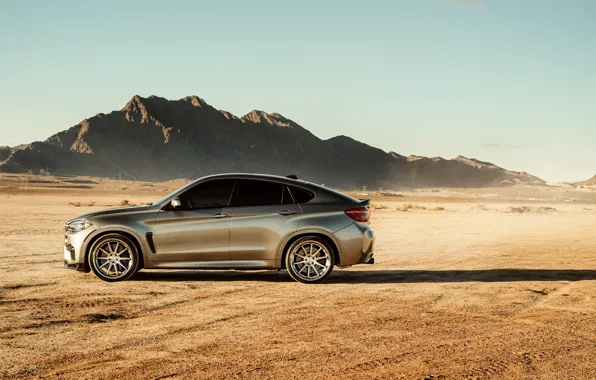 Дорога, пейзаж, горы, дизайн, пустыня, BMW X6M