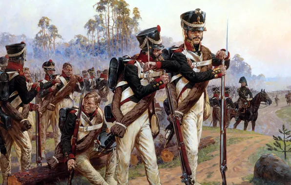 Soldier, war, history, uniform, Averyanov Alexander, june 1812