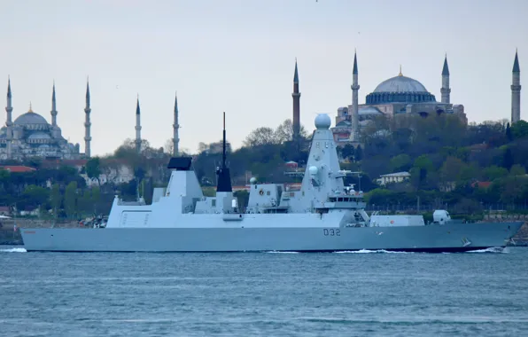 Босфор, проливы, эсминец HMS Defender