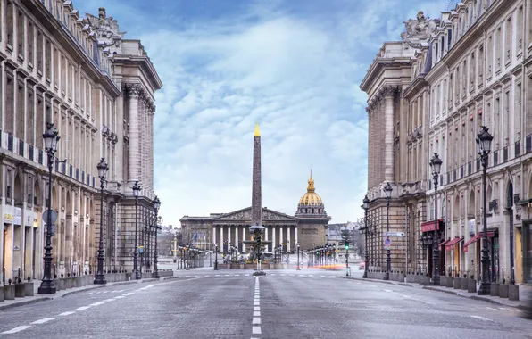 Картинка город, улица, Париж, здания, Paris, France