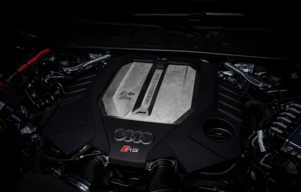 Картинка Audi, двигатель, крышка, ABT, универсал, TFSI, RS 6, 2020