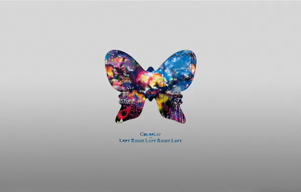 Music, minimalism, butterfly, Coldplay, band, cover, album, group