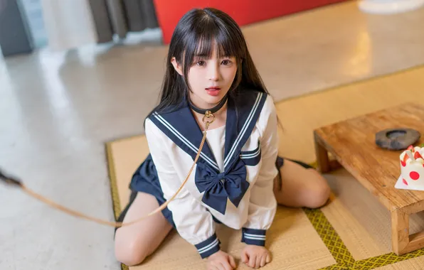 Beautiful, Asian, Model, Woman, Cute, Pretty, Japanese, Sitting