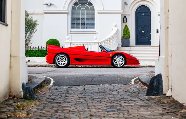 Ferrari, F50, side view, Ferrari F50