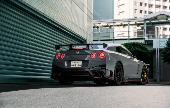 Серый, Ниссан, GTR, Nissan, Grey, R35, Nismo, Спорткар