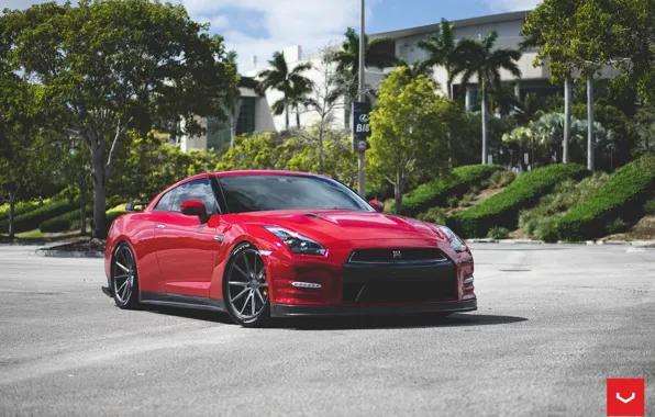 GTR, Nissan, Vossen, Wheels, 2016, Graphite, VFS-1