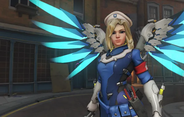 Крылья, OVERWATCH, Mercy Combat Medic Ziegler Character Skin