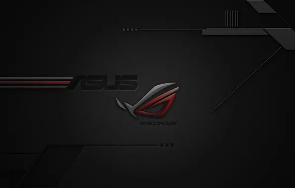 Картинка Logo, ASUS, Digital Art, Republic Of Gamers, Республика геймеров, АСУС