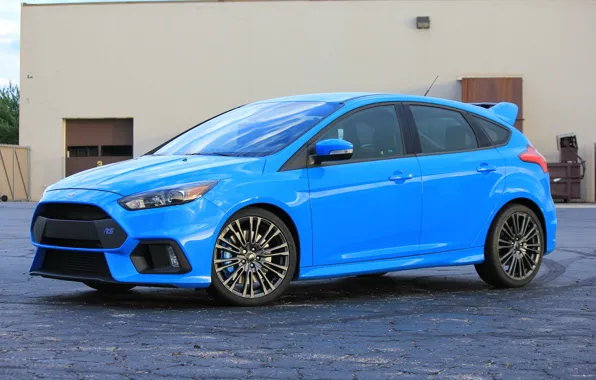 Ford, blue, focus, 2017
