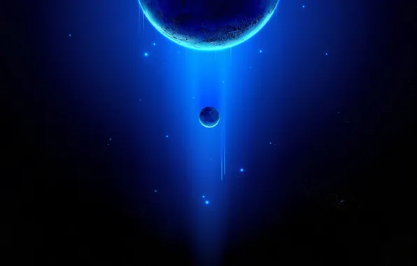 Звезды, Планета, Космос, Туманность, Планеты, Fantasy, Planets, Арт