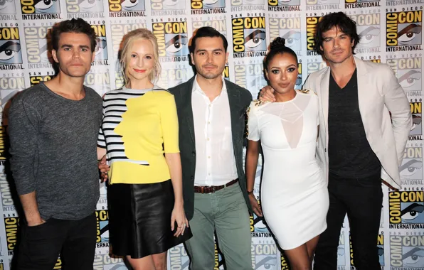 Актеры, мужчины, Дневники вампира, Ian Somerhalder, Йен Сомерхолдер, Пол Уэсли, Paul Wesley, Candice Accola