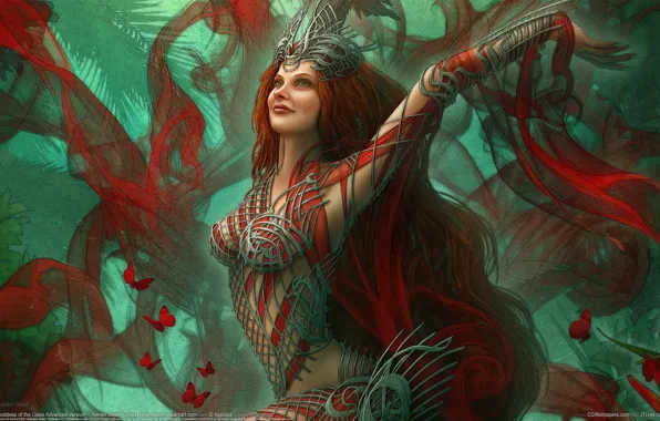 Девушка, бабочки, Kerem Beyit