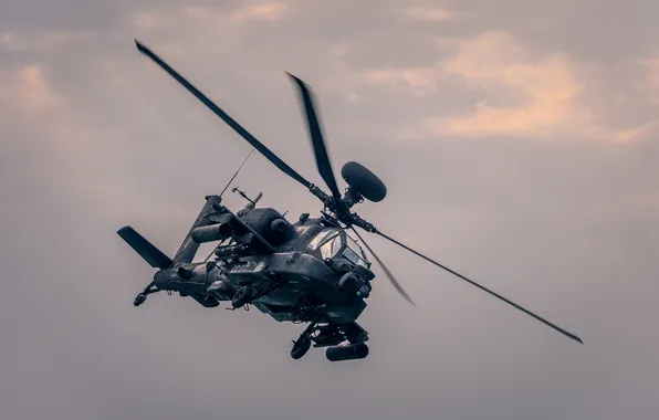 Картинка guns, chopper, flight, army, fly, air, helicopter, aviation