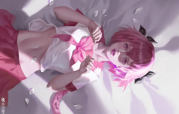 Девушка, аниме, арт, лежит, райдер, Fate / Grand Order